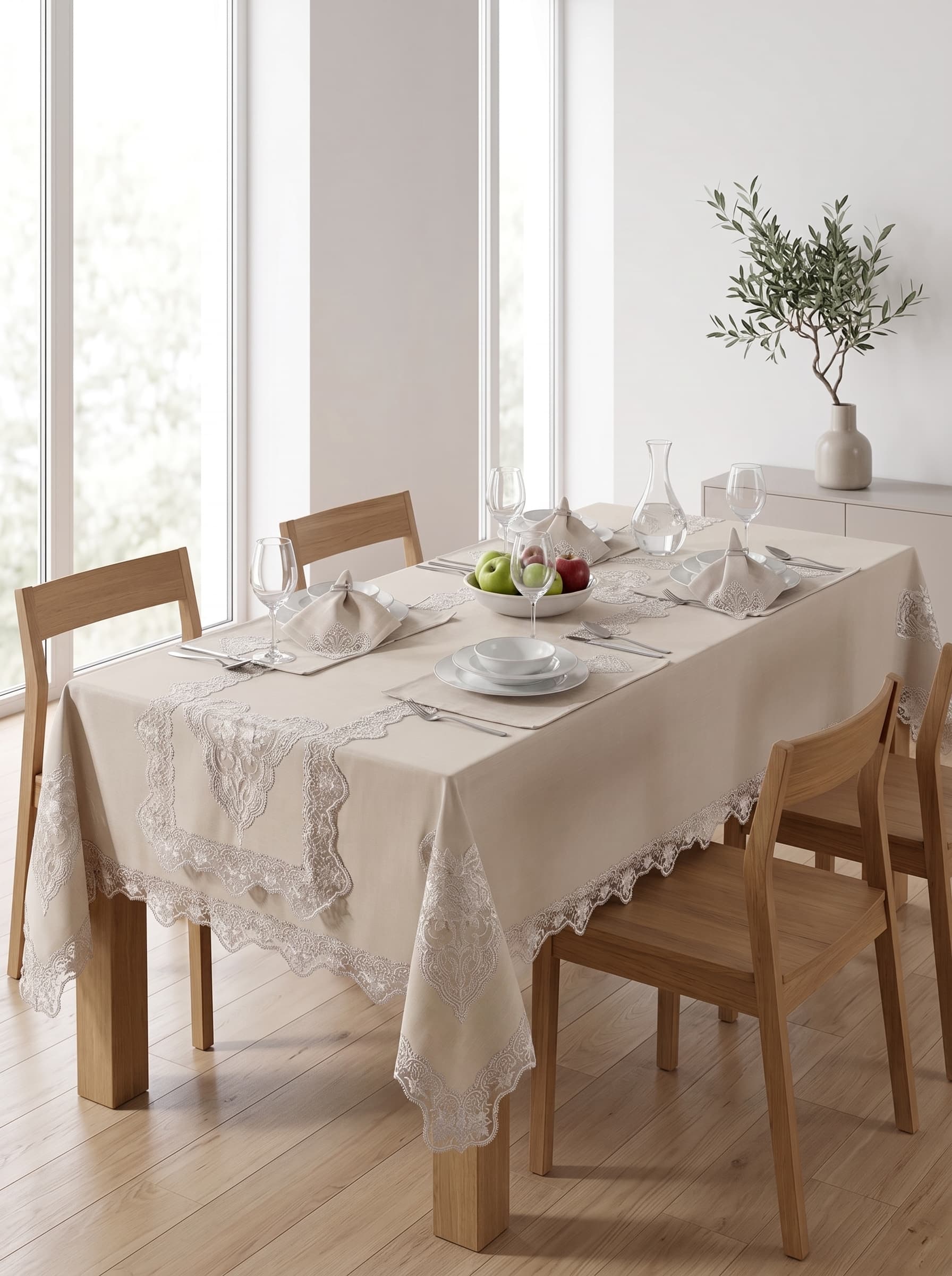Moda Çeyiz Katre Yemek Takımı çeyizlik yemek takımları (Beyaz) - 2. görsel