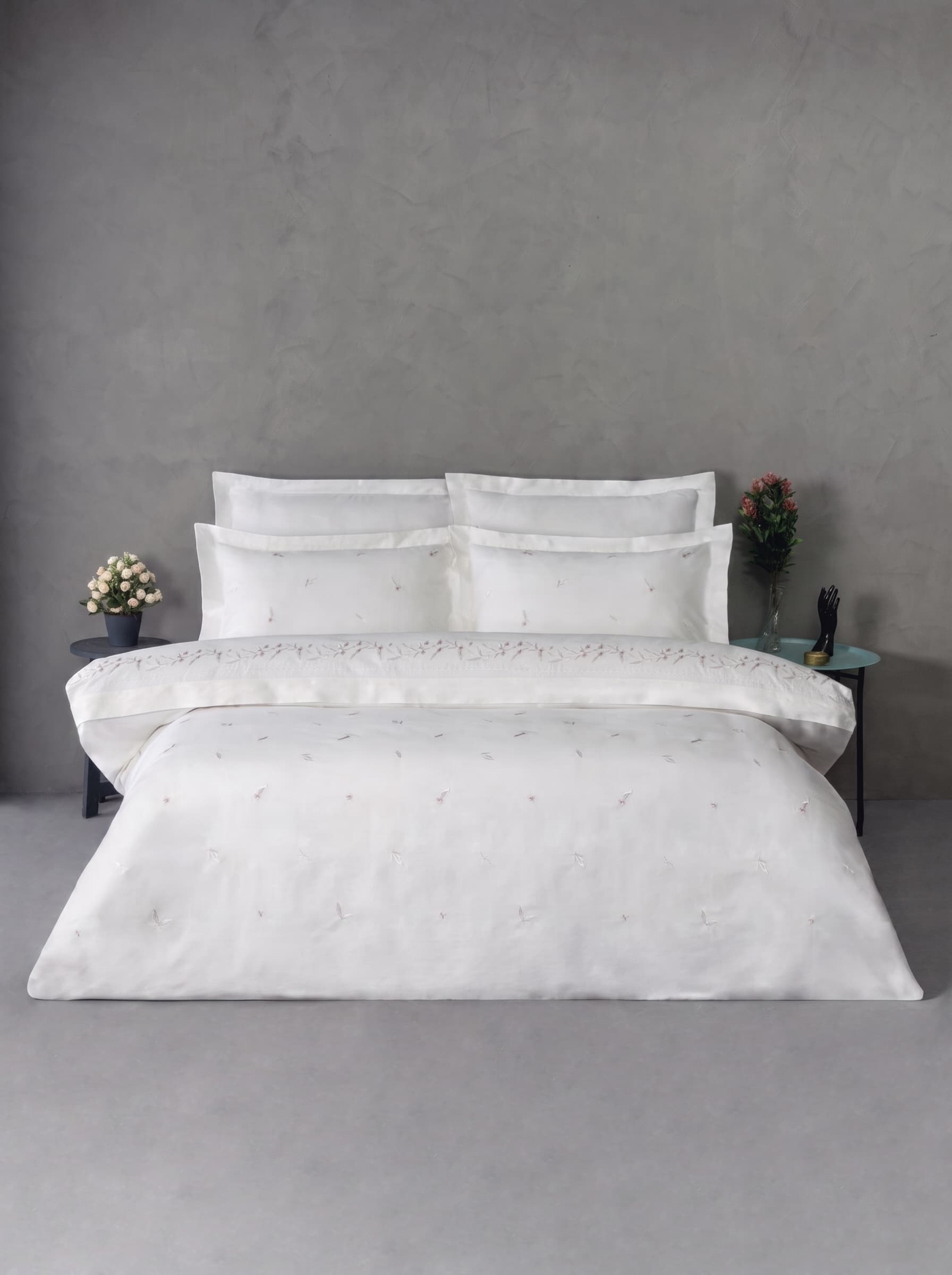 Dantela Adore Nakışlı Pamuk Saten Nevresim Takımı çeyizlik nevresim takımları