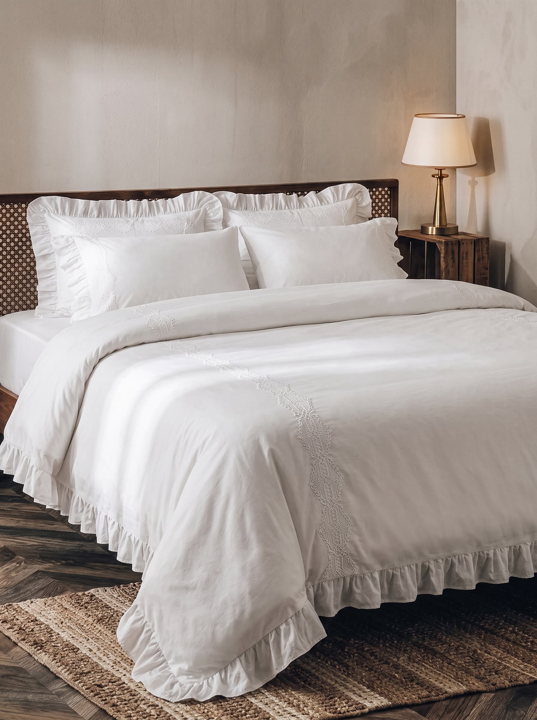 EcoCotton Nare Çift Kişilik Nevresim Takımı çeyizlik nevresim takımları